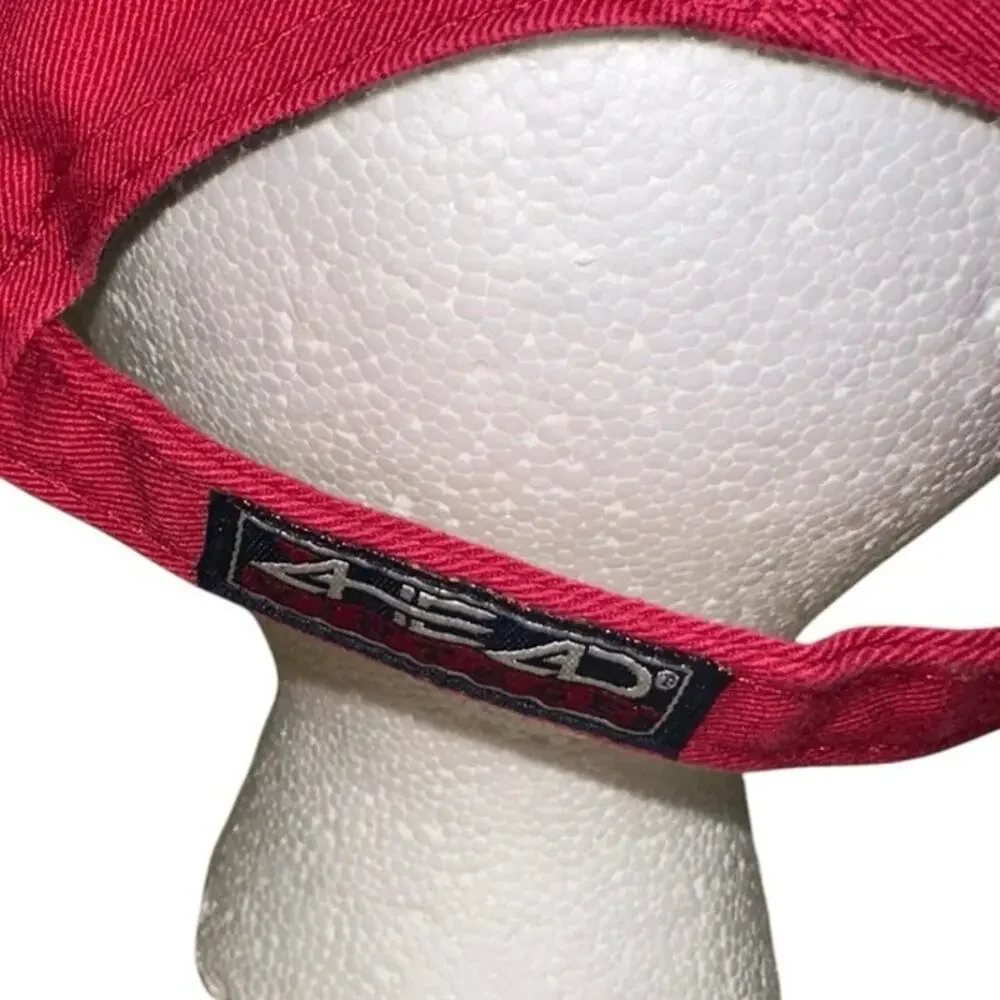Vintage Ahead Oklahoma Sooners OU Bushwood VIII Strapback Hat Red NCAA Golf Cap